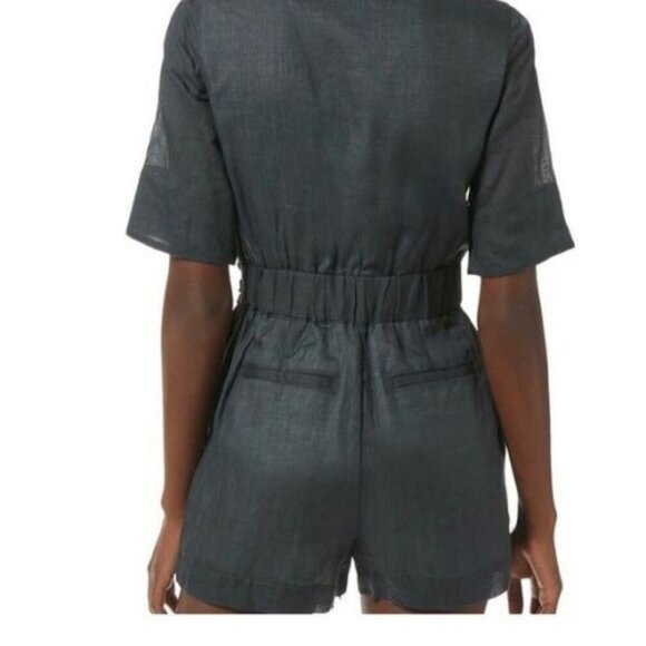 Banana Republic Ramie Tie-Waist Romper Shorts, NWT - Picture 3 of 4